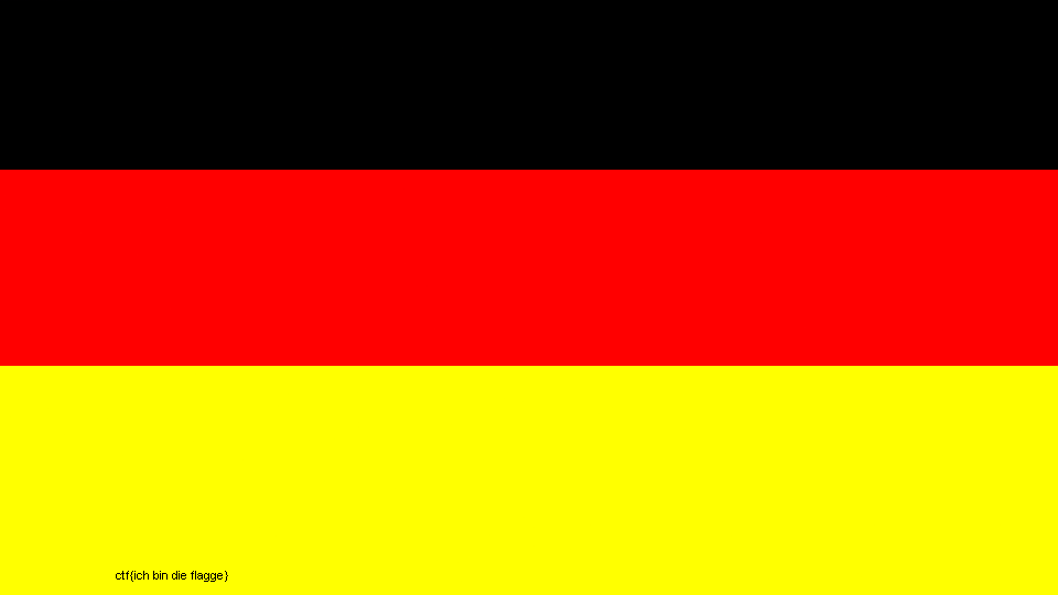 German flag containing CTF flags 3 and 4